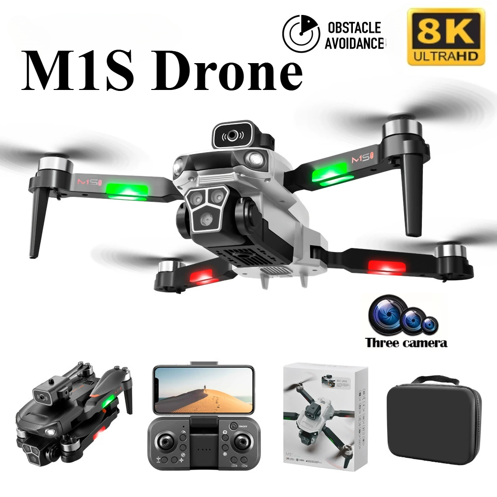M1S Drone 8K Professional Trip - Drone Gimbal 3 Axis ulasan dan harga
