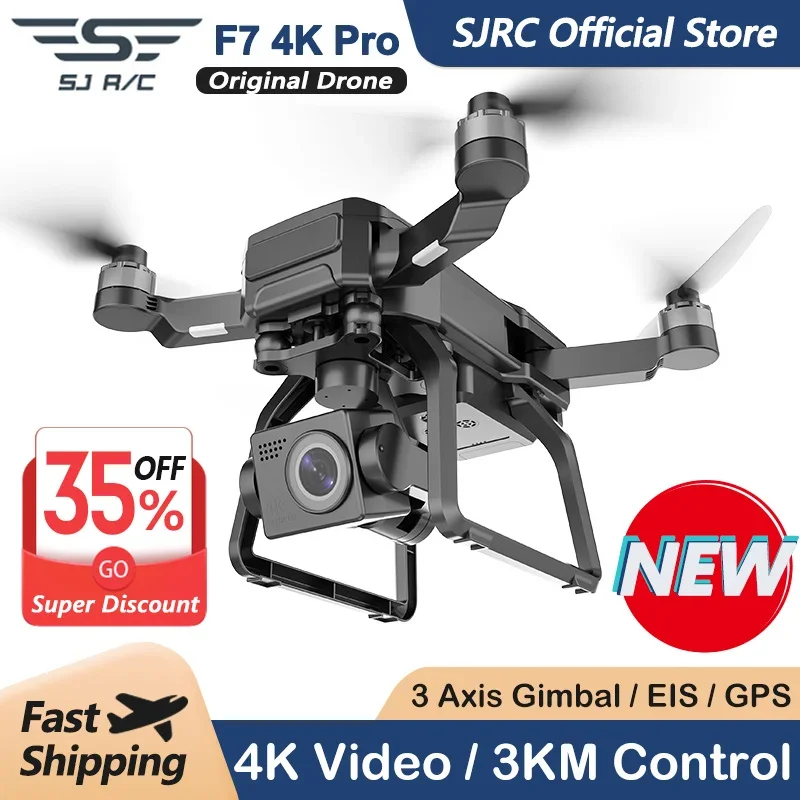 SJRC F7 4K PRO Camera Drone GP - Drone Gimbal 3 Axis ulasan dan harga