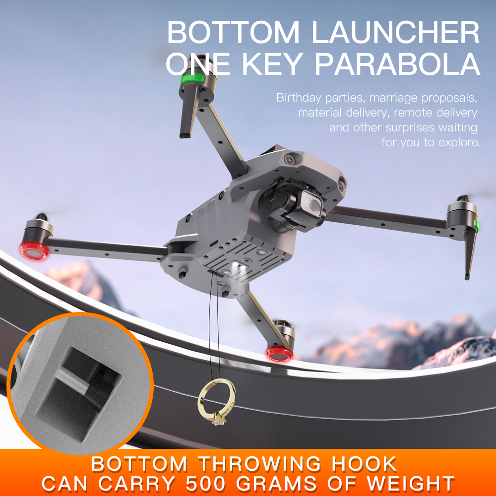 K11 Tubro Dual Camera GPS Dron - Drone Gimbal Mount ulasan dan harga
